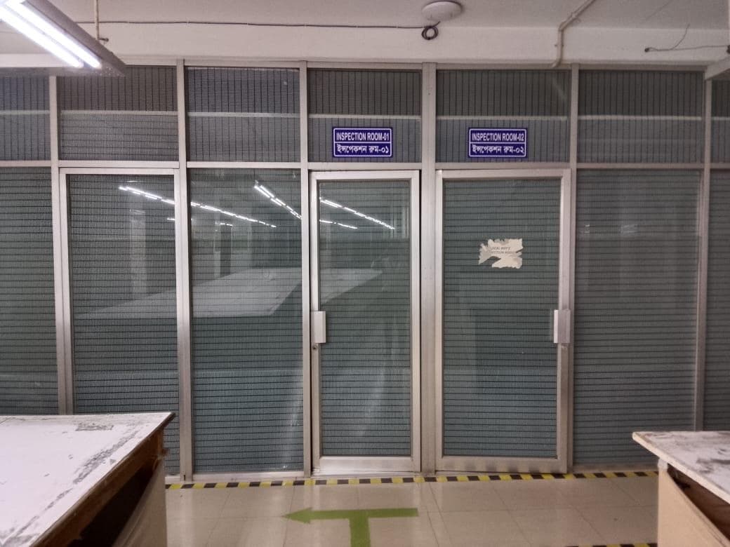 Buyers inspection rooms at Texture Knit Wear Limited